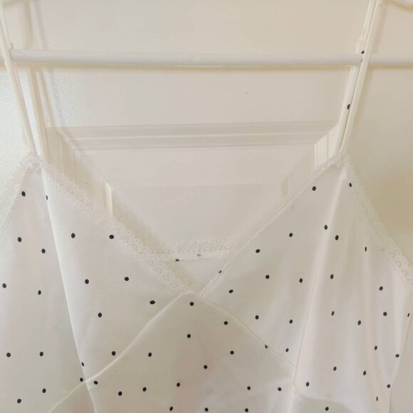 NWT Vince Sheer Dot-Print Silk Lined Blouse with matching camisole - Picture 7 of 7